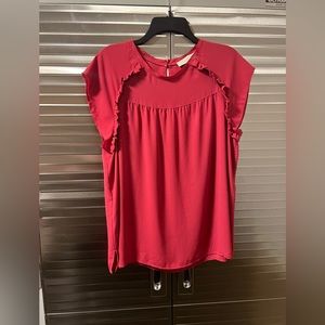 Loft Brand Cap-sleeve Blouse Size Large